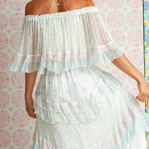 NWOT FILLYBOO SPIRAL FRILL TAMBOURINE MAXI DRESS SIZE MEDIUM Z389-14 - Picture 5 of 14